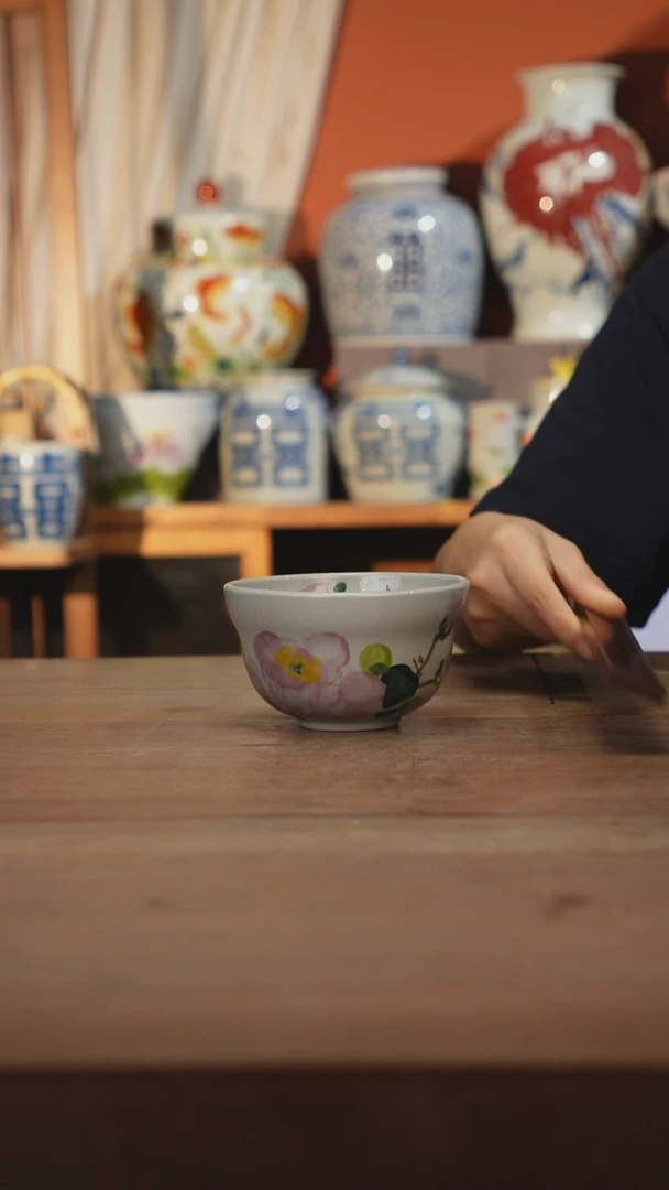 现代景德镇设计师釉下手绘陶瓷餐具