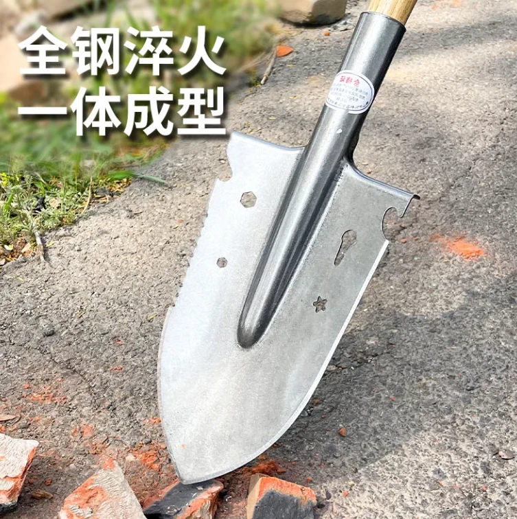多功能加厚户外挖野菜挖土挖沟尖头铲子小铁锨