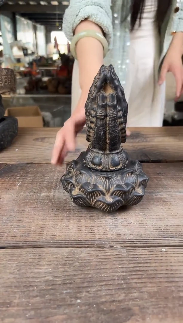 陶土【闪购商品】- 求佛手+莲蓬实心底座