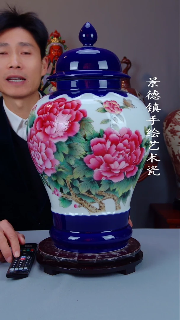 摆件陶景德镇手工手绘陶瓷摆件23