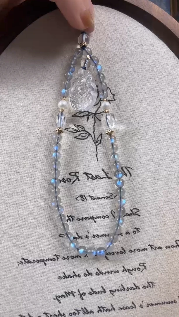 未镶嵌手链水晶天然手机链