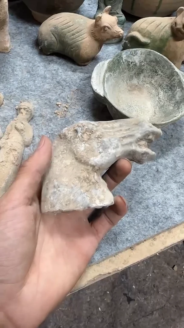 摆件唐三彩陶瓷摆件