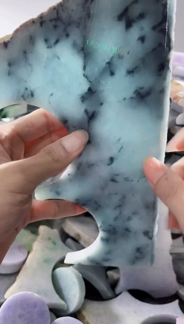 裸石翡翠缅甸翡翠A货陈6417