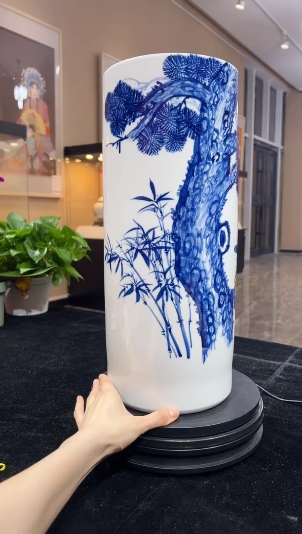 其他瓷崔景哲-瓷器-C中-松菊延年