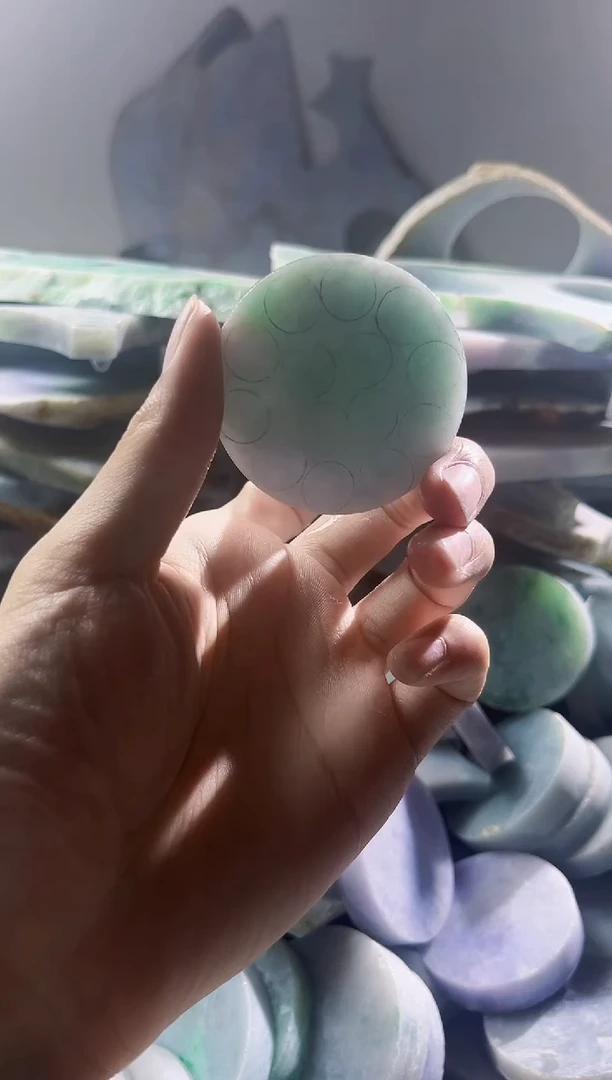 翡翠裸石缅甸翡翠A货陈177