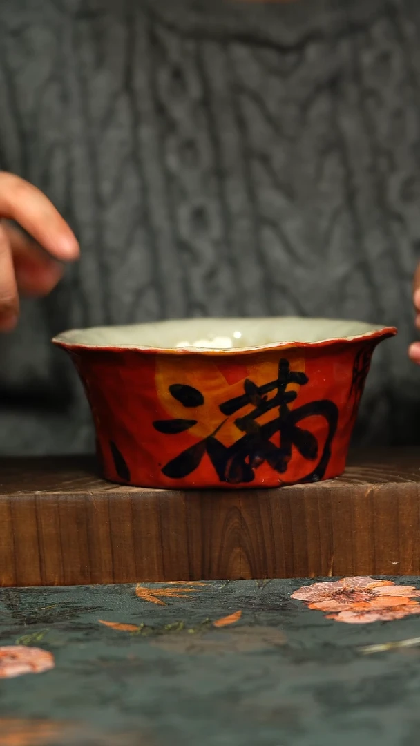 杯釉下彩手工手绘同款陶器