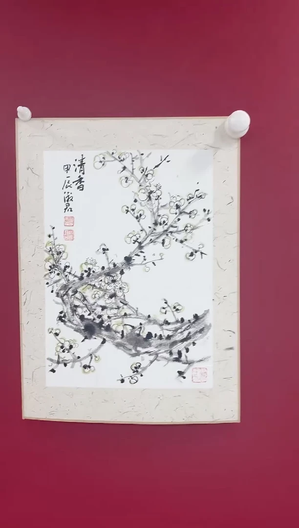 国画夏淑君老师卡纸一平尺
