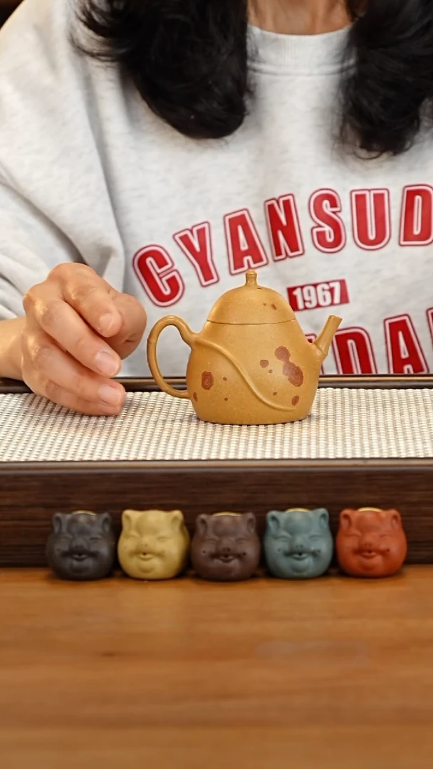 【闪购商品】紫砂茶壶逍遥竹110cc 000