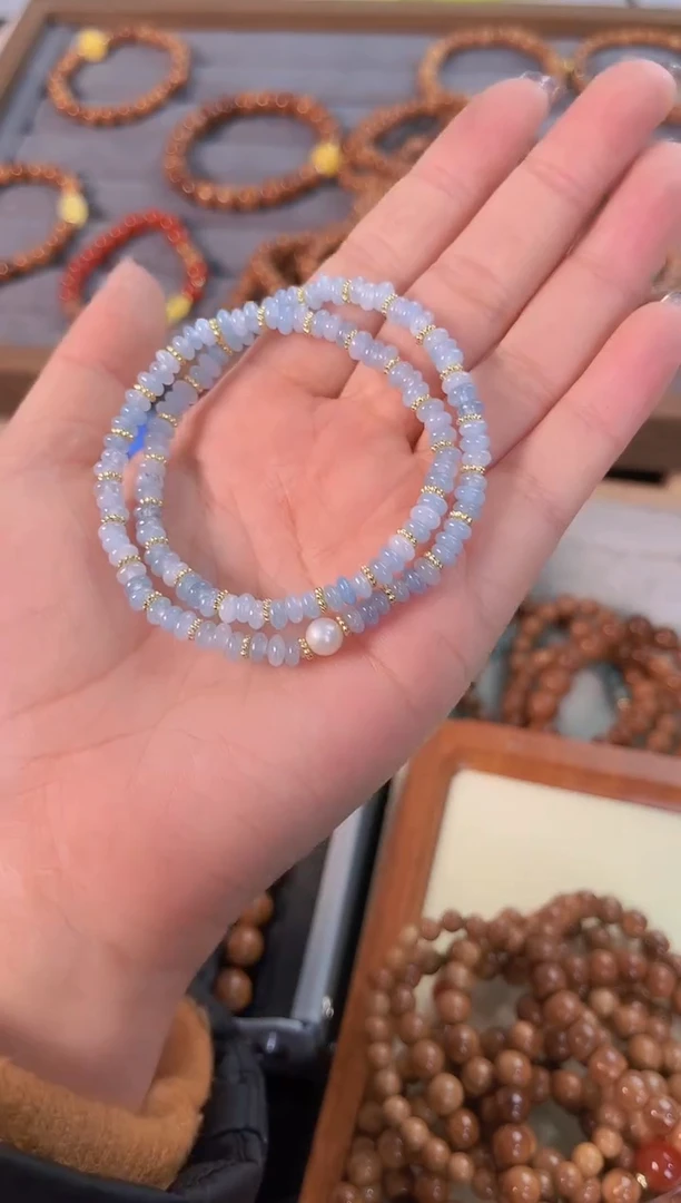【闪购商品】库克手串未镶嵌海蓝宝隔片