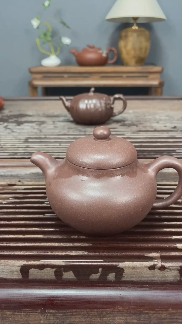 茶壶紫砂柿圆天青230