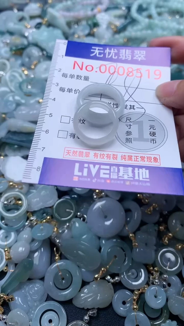 翡翠未镶嵌吊坠(不含链)8519