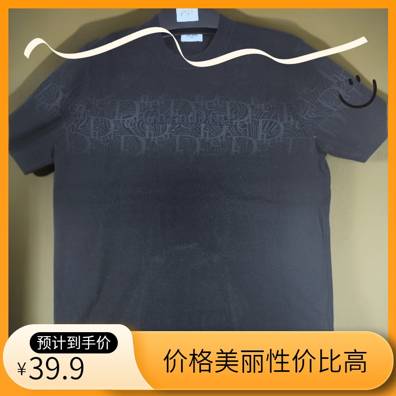 秋冬通用舒适版圆领T恤毛衣针织半袖6962