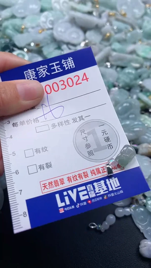 吊坠(不含链)未镶嵌翡翠3024