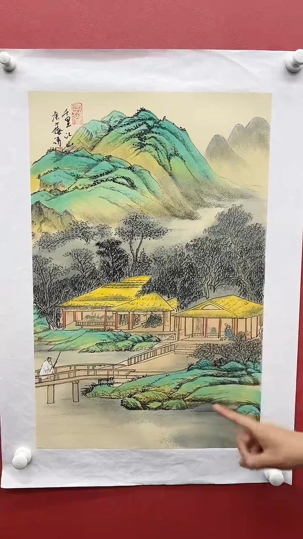 国画梅清-2.7平尺-山水