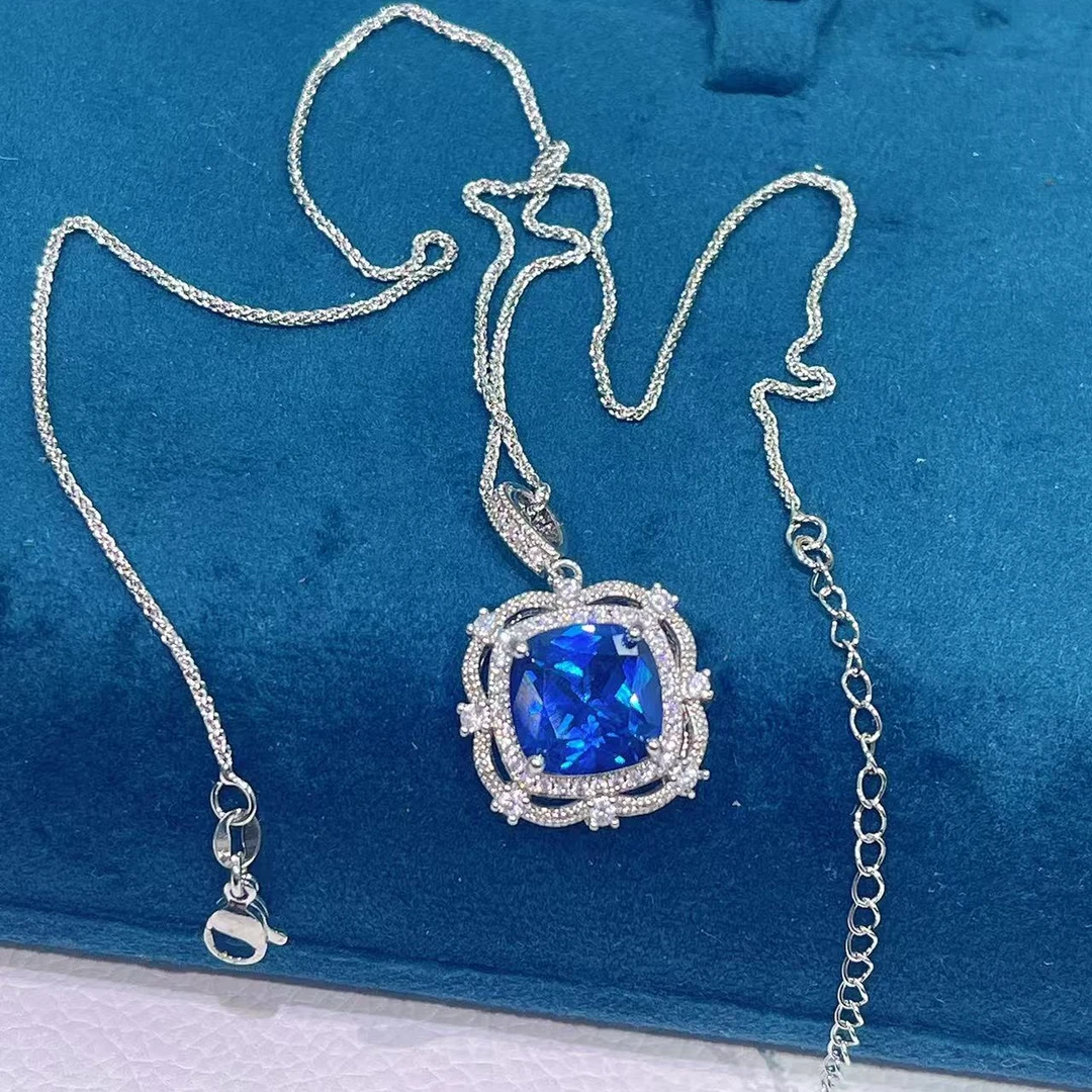 【南非库里南】NFKLN  冰川蓝方包吊坠 357