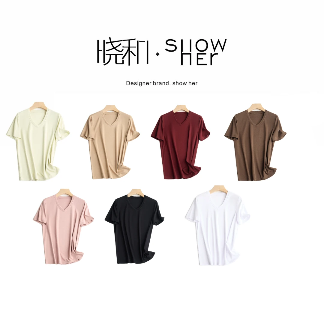 SHOW HER 【秋日T】25s新款正肩显瘦女休闲T恤