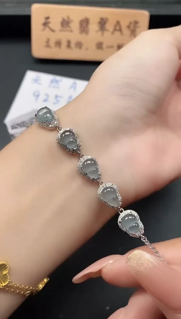 银S925镶嵌戒指翡翠11