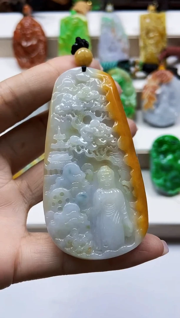 颈饰未镶嵌翡翠翡翠A货