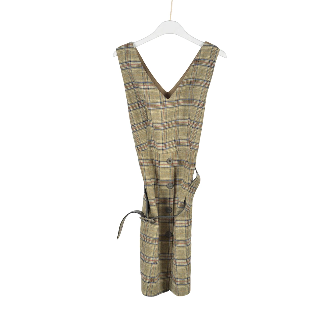 GPE2【专柜捡漏】女装ZPB-连衣裙Q356-格子正码