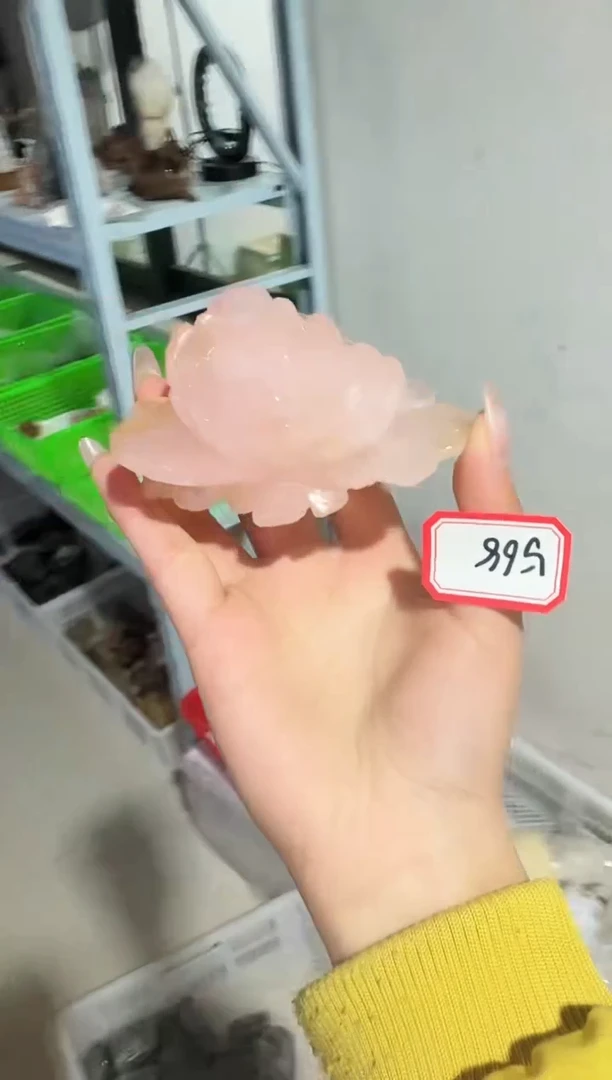 【闪购商品】摆件未镶嵌水晶浇花 568