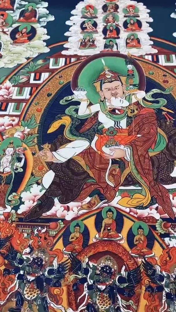 卷轴画王姬藏传非遗珍品