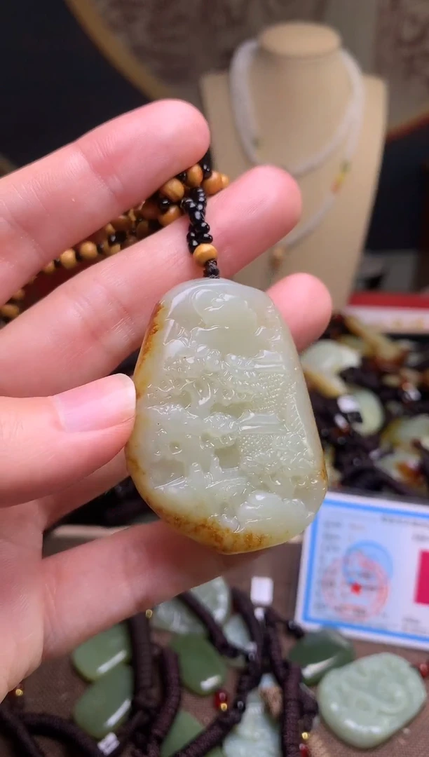 颈饰未镶嵌和田玉新疆料青海料清水和田玉吊坠