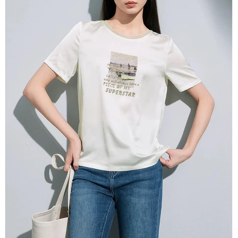 F1795-【摩】百搭印花圆领短袖T恤#ZMF56S025