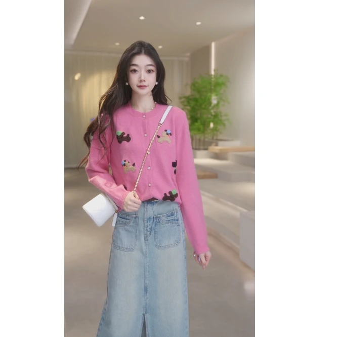 Basic House/百家好新款百搭减龄长袖针织衫 B0824B5E142