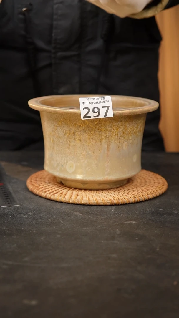 【闪购商品】瓷片297泥泥手工花盆