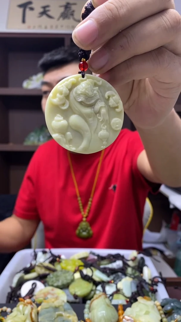 未镶嵌岫玉挂件vdanfayi