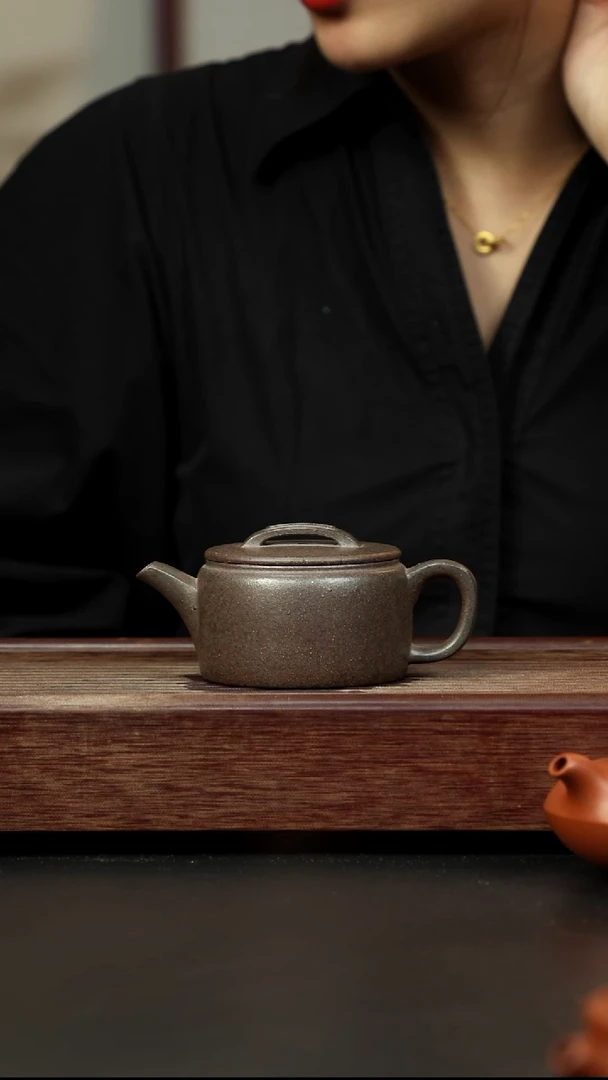 紫砂茶壶百年岩中泥汉瓦