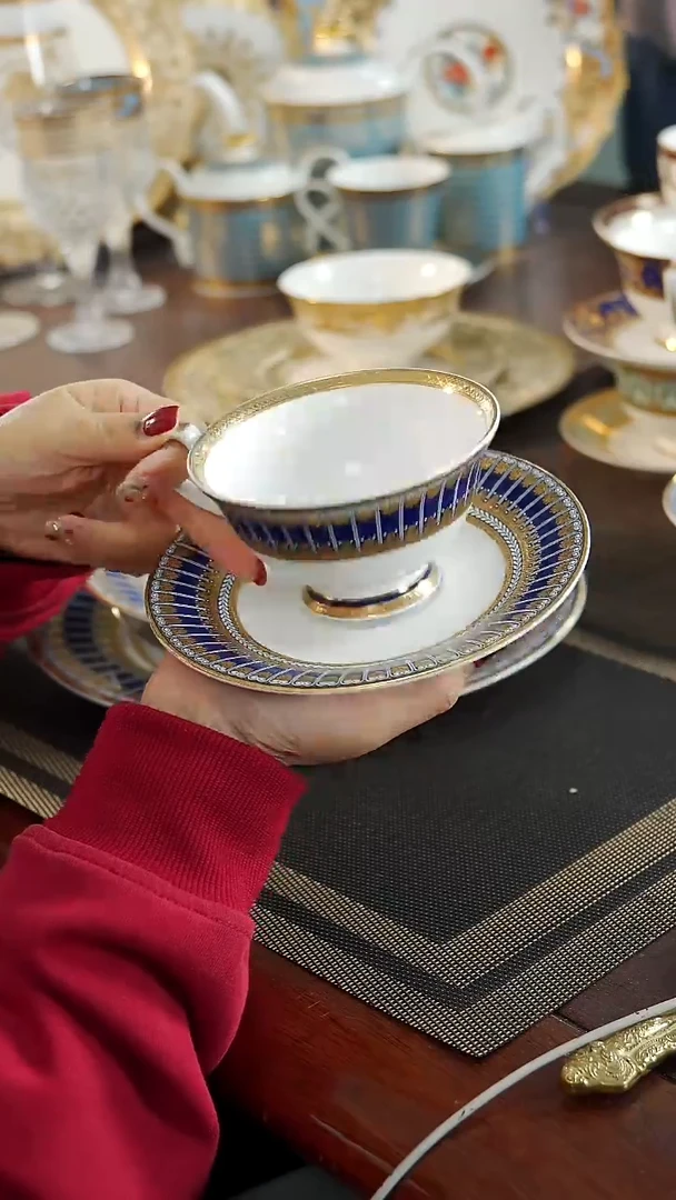 瓷片咖啡杯碟1套