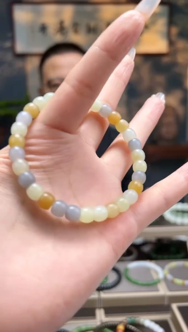 【闪购商品】和田玉手串未镶嵌7mm多宝