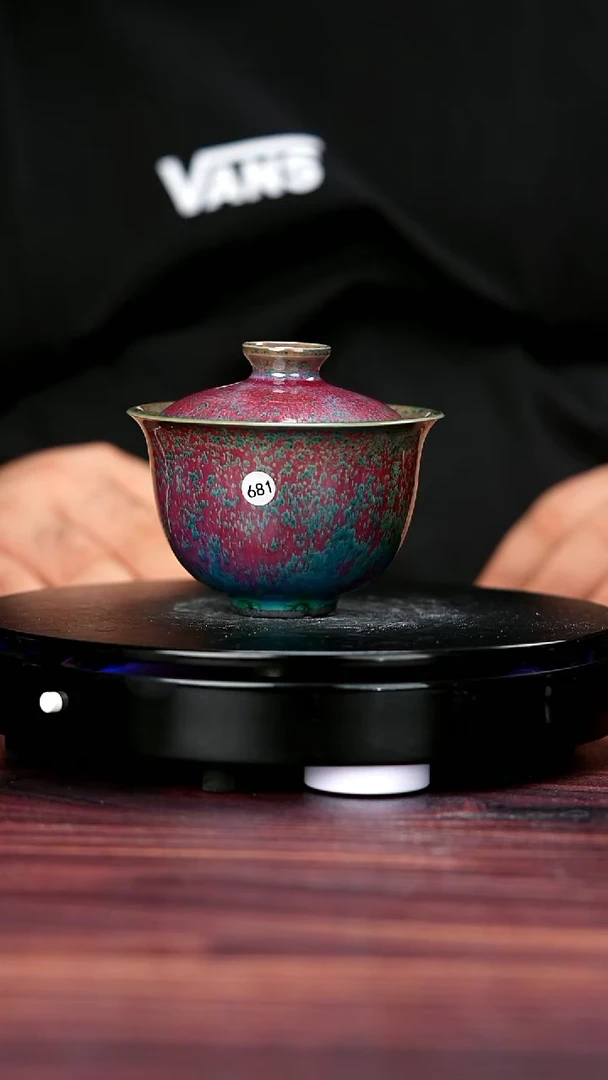 壶681#于大鹏一级品原矿钧瓷盖碗