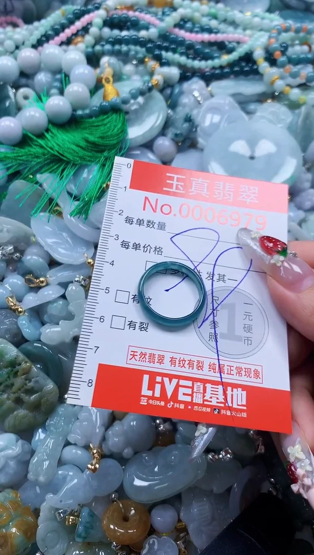 翡翠未镶嵌吊坠(不含链)6979