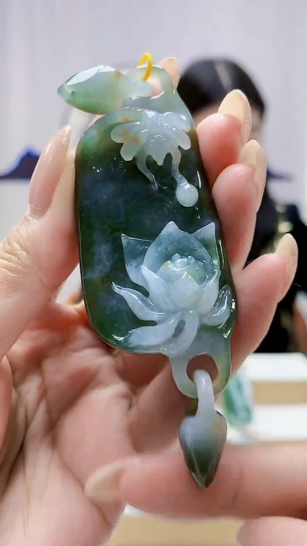 未镶嵌定制翡翠4812MM-毛货挂件7