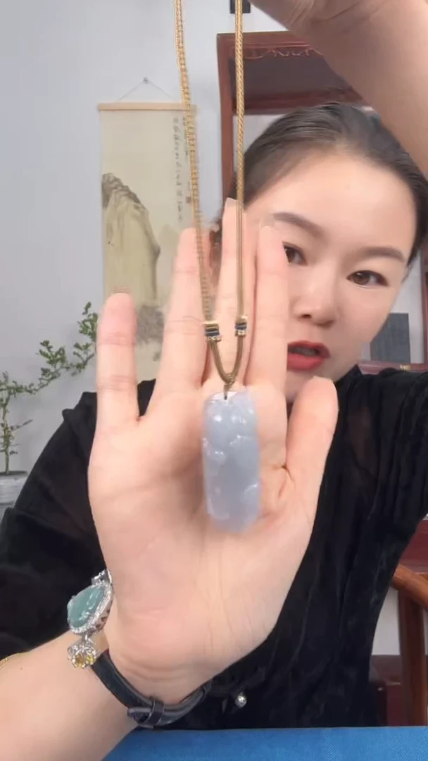 翡翠未镶嵌颈饰【先鉴后发】天然翡翠A货挂牌&送高档绳