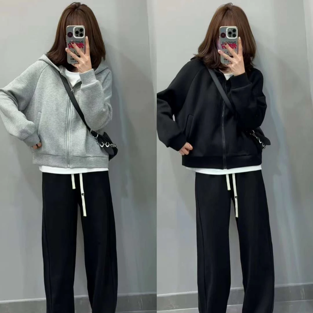 TY5  定制款高品纯色卫衣外套(衣长56)