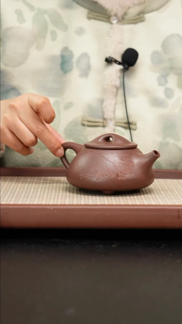 【闪购商品】紫砂茶壶全手工底曹清景舟石瓢刻荷花