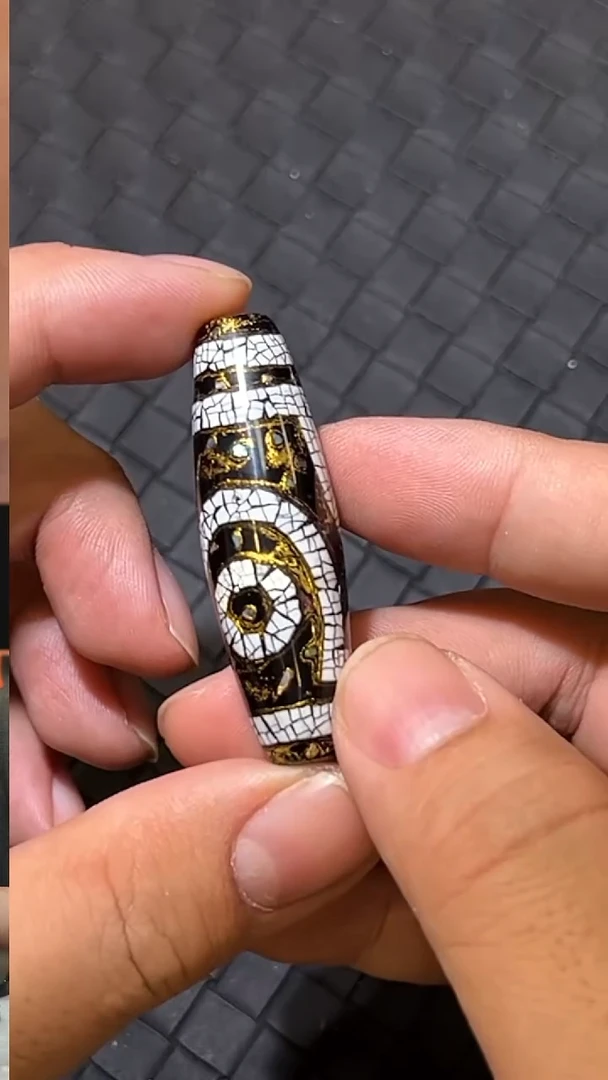 大漆珠珠手工工艺二眼1811-1090