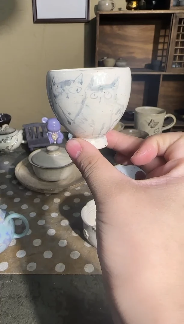 瓷片微瑕猫猫杯啊啊啊啊啊啊