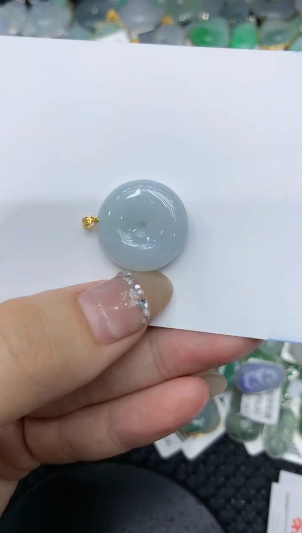 【闪购商品】翡翠颈饰18K金镶嵌222222222