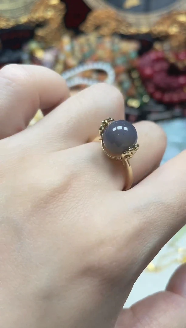 合金戒指玛瑙/玉髓多样性发货拍一发一