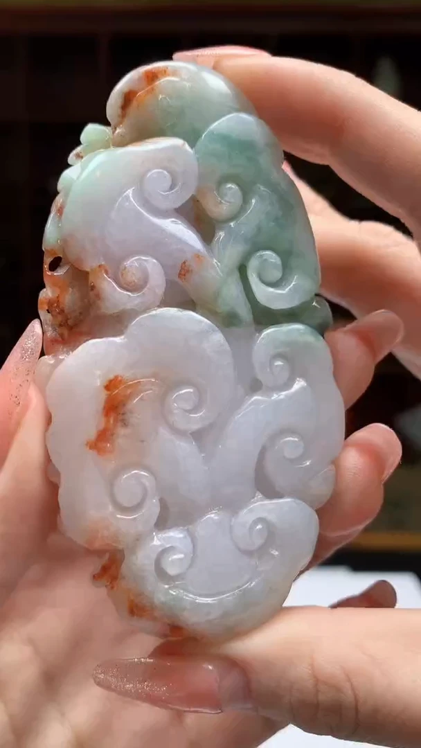 【闪购商品】定制翡翠未镶嵌1081ry-毛货挂件35