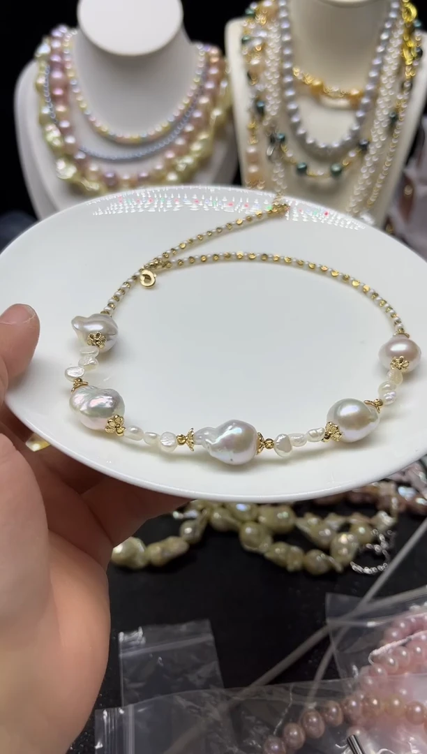 淡水珍珠未镶嵌颈饰多人