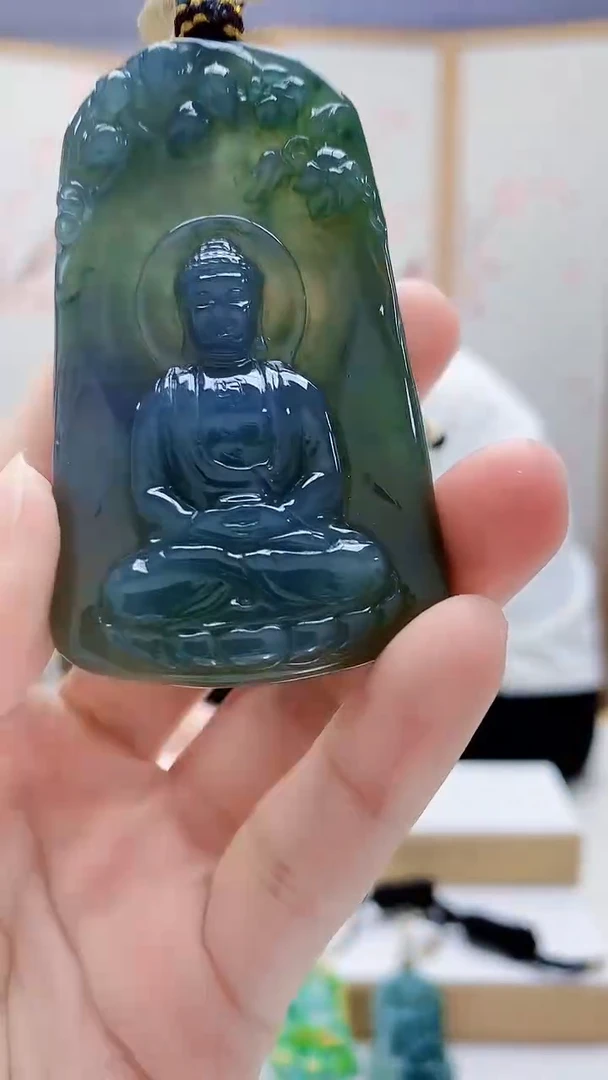 未镶嵌定制翡翠4898lr-毛货挂件77