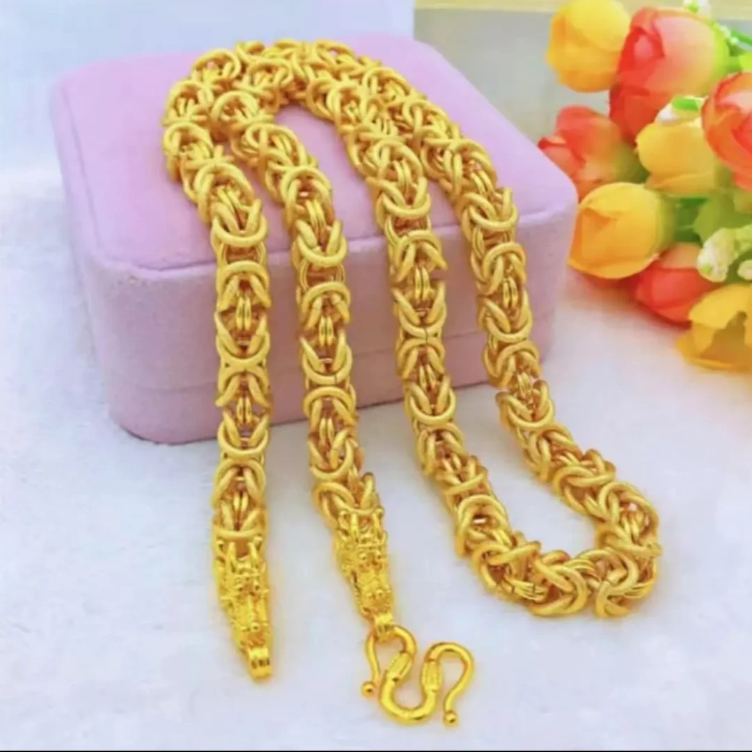 合金项链 合金项链 新款双龙头龙骨项链  霸气时尚潮流经典