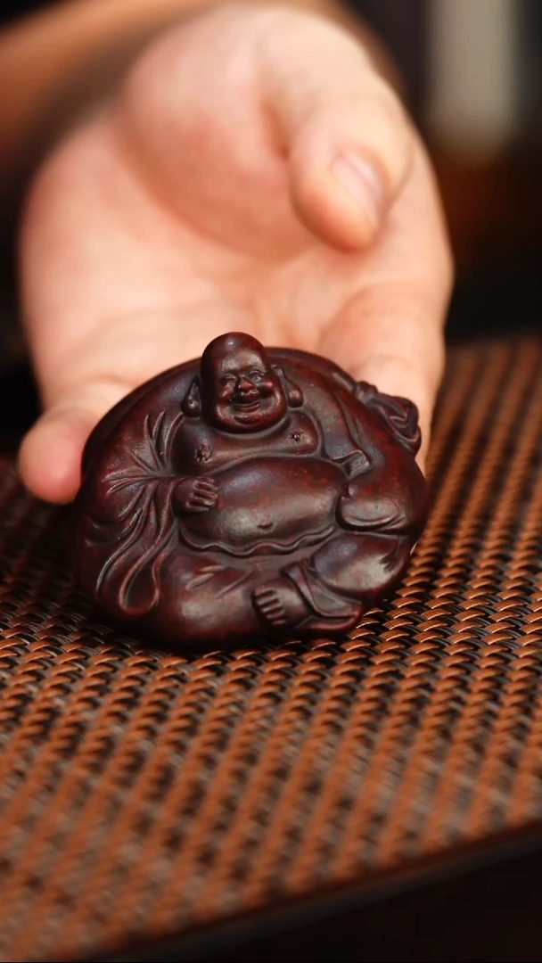 茶壶紫砂宜兴紫砂 茶宠 弥勒