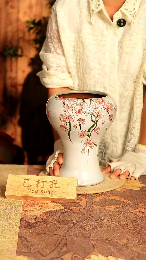 陶10-211高度25口径14已打孔孤品