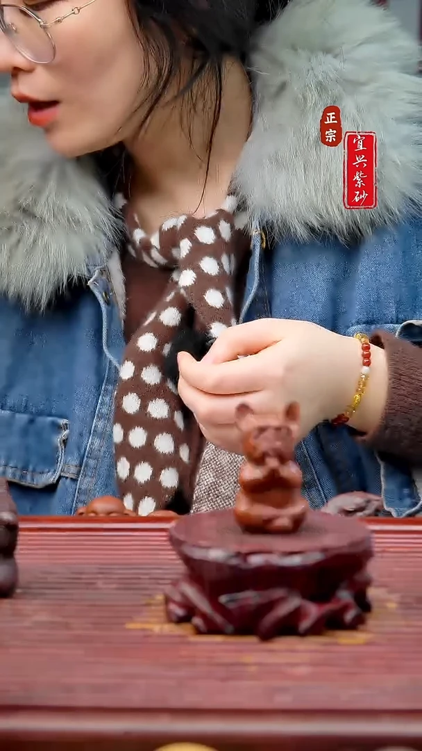 紫砂茶宠宜兴子紫砂摆件